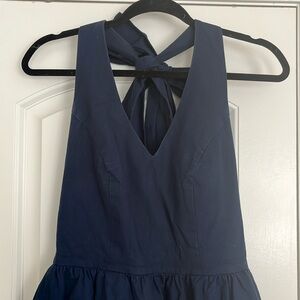 Navy sleeveless dress Lauren James